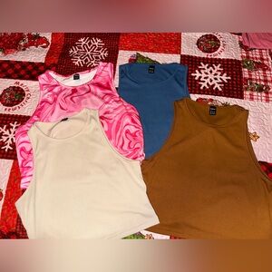 SHEIN Women's Tank Tops - Pink, Cream, Blue, Brown